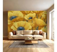 Floral Kids Room Canvas Peel and Stick Wall Mural Nature Theme Large Removable Self-Adhesive Wallpaper Decor for Nursery Boy Girl Bedroom 160x112 inches / 400x280 cm
