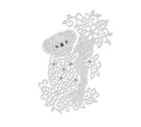 Floral Koala - Sweet Dixie Cutting Die for Scrapbooking, cardmaking NAD papercrafts Designed by Sue Dix