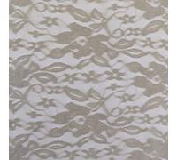 Floral Lace Fiona Fabric Material - Sand, 1Mtr - 140cm x 100cm
