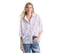 Floral Lace Studded Shirt - female - Michael Kors - Blouses - White - M - Blouses & Shirts M