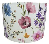 Floral Lampshades for Ceiling Lights and Table Lamps - Flower Drum Light Shade | Botanical Lamp Shade for Bedroom or Living Room Decor