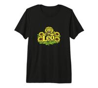 Floral Leo Zodiac Lion Premium T-Shirt