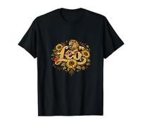 Floral Leo Zodiac Lion T-Shirt