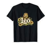 Floral Leo Zodiac Lion T-Shirt