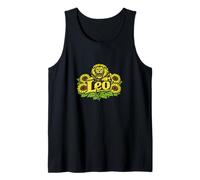 Floral Leo Zodiac Lion Tank Top
