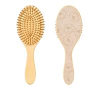 Floral Lines Wooden Brush Paddle Brush for Fine Hair Wooden Hair Brushes for Women Wooden Massage Brush