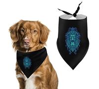 Floral Lion Dog Bandanas Triangle Dog Bibs Cute Pet Scarf Kerchief for Small Medium Large Pet