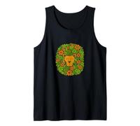 Floral Lion Leo Zodiac Wild Nature Jungle Bloom Spirit Tank Top