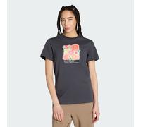 adidas Women's Floral Loose Graphic 2 Shirt, Carbon, XS