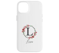 Floral Luna Name Flower Personalized Name Luna Case for iPhone 14 Plus