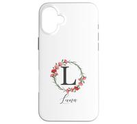 Floral Luna Name Flower Personalized Name Luna Case for iPhone 16 Plus