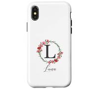 Floral Luna Name Flower Personalized Name Luna Case for iPhone X/XS