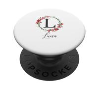 Floral Luna Name Flower Personalized Name Luna PopSockets Adhesive PopGrip