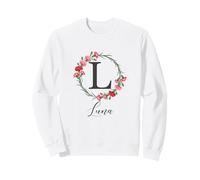 Floral Luna Name Flower Personalized Name Luna Sweatshirt