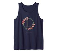 Floral Luna Name Flower Personalized Name Luna Tank Top