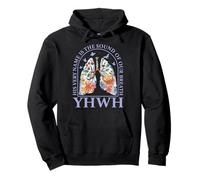 Floral Lung Christian Our Very Breath Speaks His Name YHWH Pullover Hoodie