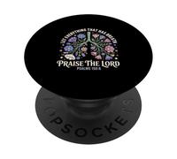 Floral Lungs Psalms Christian Scripture Bible Verse PopSockets Adhesive PopGrip