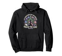 Floral Lungs Psalms Christian Scripture Bible Verse Pullover Hoodie