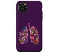Floral Lungs Respiratory Anatomy Butterfly Nature Art Case for iPhone 11 Pro Max