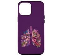 Floral Lungs Respiratory Anatomy Butterfly Nature Art Case for iPhone 12 Pro Max