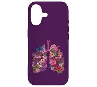 Floral Lungs Respiratory Anatomy Butterfly Nature Art Case for iPhone 17