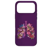 Floral Lungs Respiratory Anatomy Butterfly Nature Art Case for iPhone 17 Pro Max