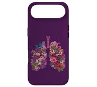 Floral Lungs Respiratory Anatomy Butterfly Nature Art Case for iPhone Air