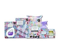 Floral Magnolia Home Care Bundle, 5-Piece Set with Room Spray, Cleaning Wipes, Scented Candle, Air Freshener and Toilet Rim Block