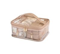 Floral Makeup Bag Large Capacity Waterproof PU Travel Cosmetic Organizer with Handle(3 Set)