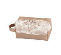 Floral Makeup Bag Large Capacity Waterproof PU Travel Cosmetic Organizer with Handle(X-046-7)