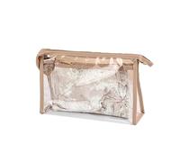 Floral Makeup Bag Large Capacity Waterproof PU Travel Cosmetic Organizer with Handle(X-152 2 Set)