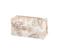 Floral Makeup Bag Large Capacity Waterproof PU Travel Cosmetic Organizer with Handle(X-208)