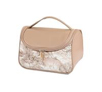 Floral Makeup Bag Large Capacity Waterproof PU Travel Cosmetic Organizer with Handle(X-804)
