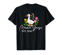 Floral Mama Goose Est. 2026 New Mom Mama Mother's Day T-Shirt