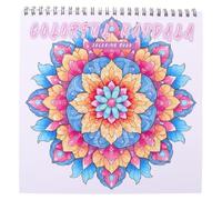 Floral Mandala Coloring Book for Adults, 30 Single-Sided Patterns | Thick Paper with Tear-out Pages, Spiral Binding, Bleed-resistant Sheets, for Students, Office Workers and Mindful Weekends