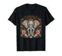 Floral Mandala Elephant T-Shirt