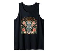 Floral Mandala Elephant Tank Top