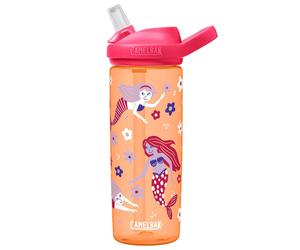 (floral mermaid) Camelbak Eddy+ Kids 20oz water bottle 600ml spill proof flip top flask
