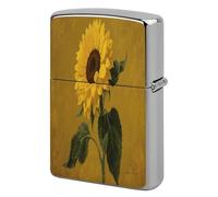 Floral Metal Lighter Case, Funny Lighter Cover Double-Side Print Vintage Cool Lighters Sleeve Lighters Accessories for Zippo Men Dad Husband Collect
