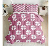 Floral Minimalist Coverless Duvet 155x220cm 7.5 Tog 3D Printed Comforter