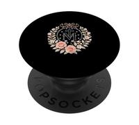 Floral Miraculous Medal Marian Catholic Devotion PopSockets Adhesive PopGrip