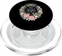 Floral Miraculous Medal Marian Catholic Devotion PopSockets PopGrip for MagSafe