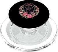 Floral Miraculous Medal Marian Catholic Devotion PopSockets PopGrip for MagSafe