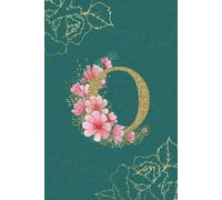 Floral Monogram Journal Elegant Lined Notebook with Letter O Cover Perfect Gift for Women and Girls