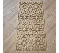 Floral Moroccan Design Grate Pattern trellis Pattern Screen Radiator Cabinet wall Decorative Screening-grille- Perforated MDF panel (1200x600mm) 0179 (3mm Primed White, 60cm by 120cm)