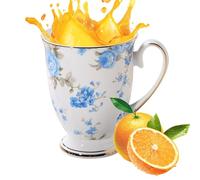 Floral Mugs Bone China Mug, 300ml Bone Porcelain Classic Breakfast Cup, Euro Style Art Tea Cup Coffee Mug, Large Coffee Mugs Coffee Cups Set, Bright Color and Patterns Dishwasher