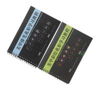 Floral Nail Art Practice Sheets 2pcs Spiral Bound Paper Workbook