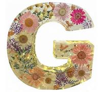 Floral Night Light,Personalized Floral Resin LED Letter Night Light,A-Z Initial Table Lamp,DIY FloralLetter Name NightLight,Handcrafted Real Dried Flowers Home Decor Gift for Birthday,Mother’s Day