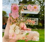 Floral Night Light,Personalized Floral Resin LED Letter Night Light,A-Z Initial Table Lamp,DIY FloralLetter Name NightLight,Handcrafted Real Dried Flowers Home Decor Gift for Birthday,Mother’s Day