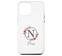 Floral Nina Name Flower Personalized Name Nina Case for iPhone 12 Pro Max